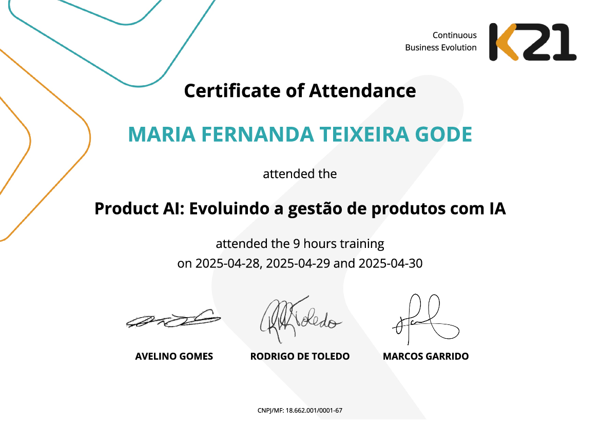 Certificado K21